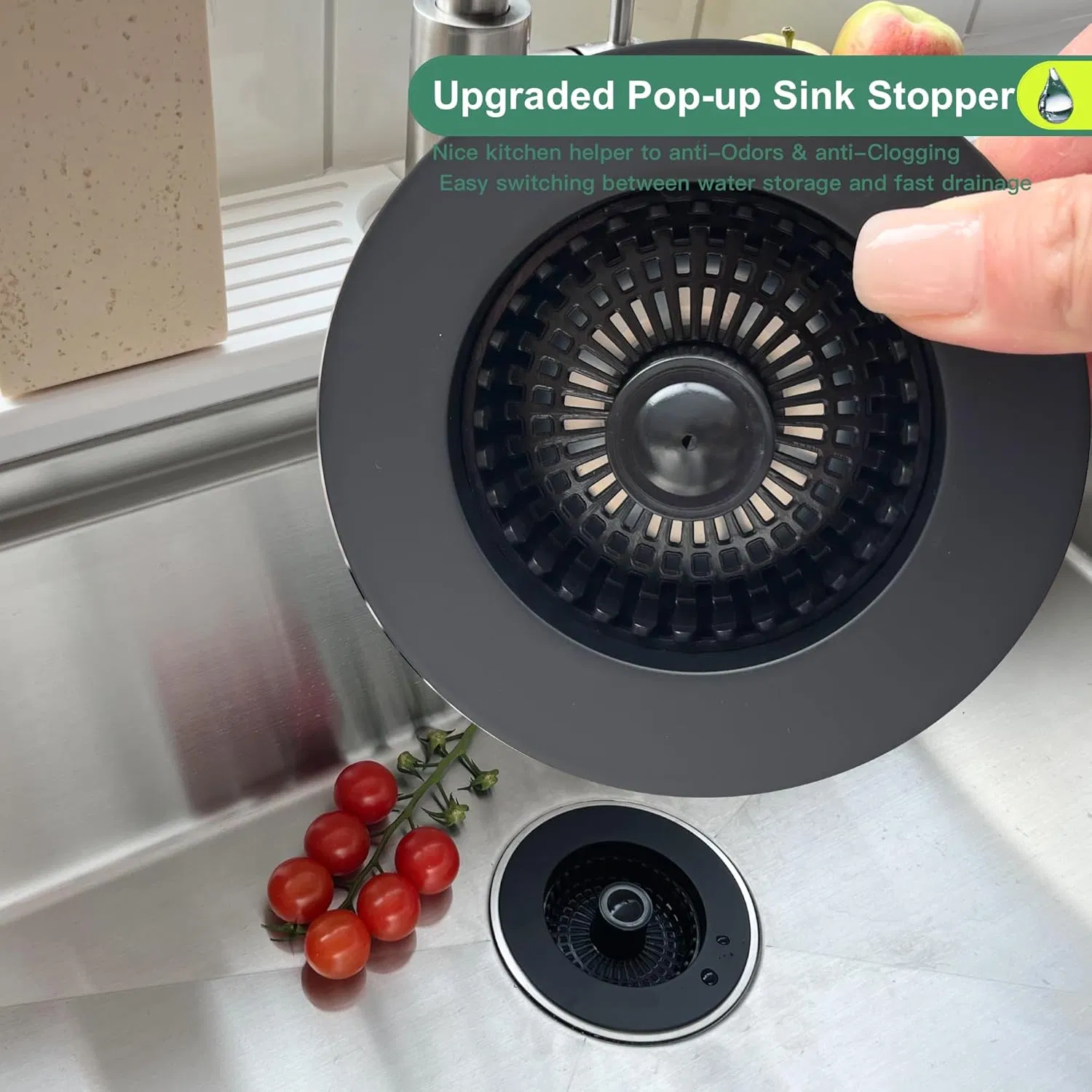 Durable Kitchen Sink Stopper and Strainer for Easy Cleanup