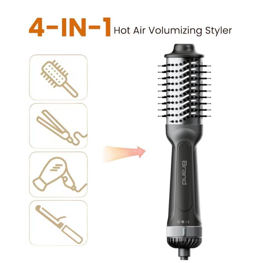 1200W All-in-One Professional Ionic Electric Straightener Hot Air Brush
