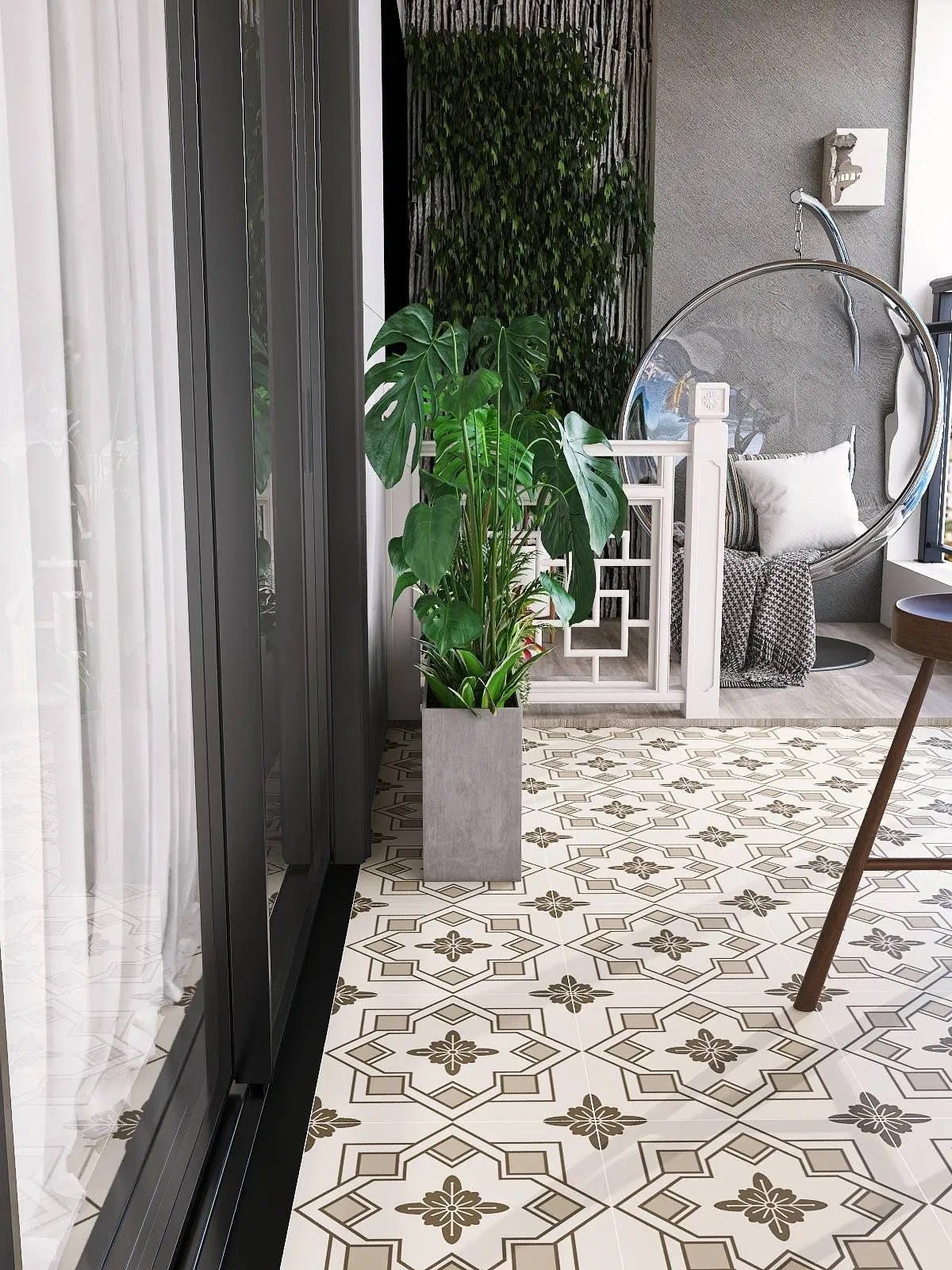 400X400mm Porcelain Floor Wall Tile for Livingroom Bathroom Kitchen Dinningroom Balcony