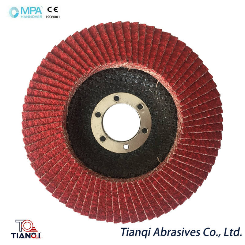 Custom Top 115X22 40# Flap Disc Welding Slag Grinding Tool About Zirconium Oxide Material