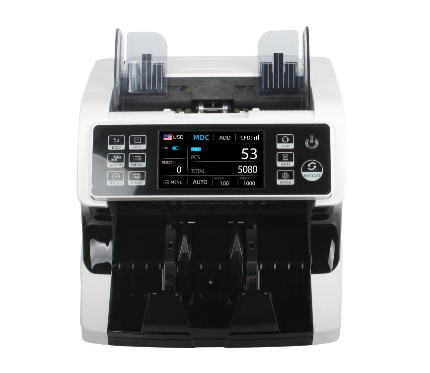 Bank Grade Money Counter Machine Mixed Denomination, Detection, Serial Number, Mul Currency Cash Counter, Printer Compatible Bill