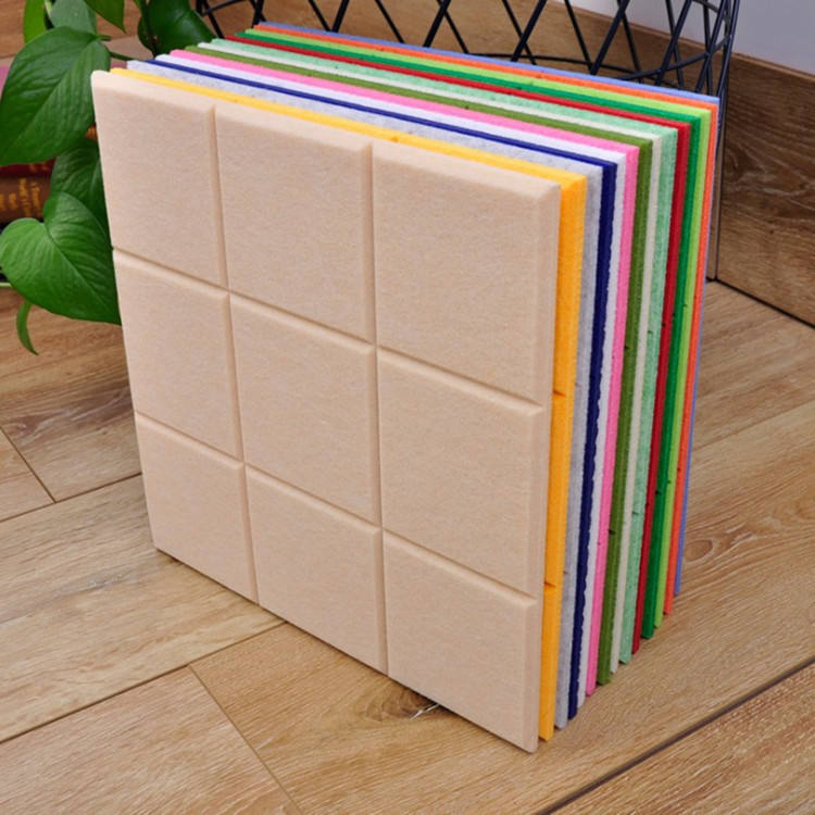 Colorful Soundproofing Wall Polyester Fiber Acoust Components Hexagon Felt Acoustic Panels Tile