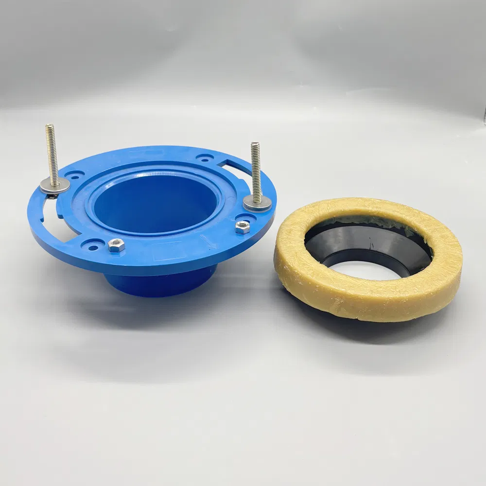 Toilet Repairment Accessories Wax Gasket Construction Fitting 4inch Toilet Floor Flange with Bolt