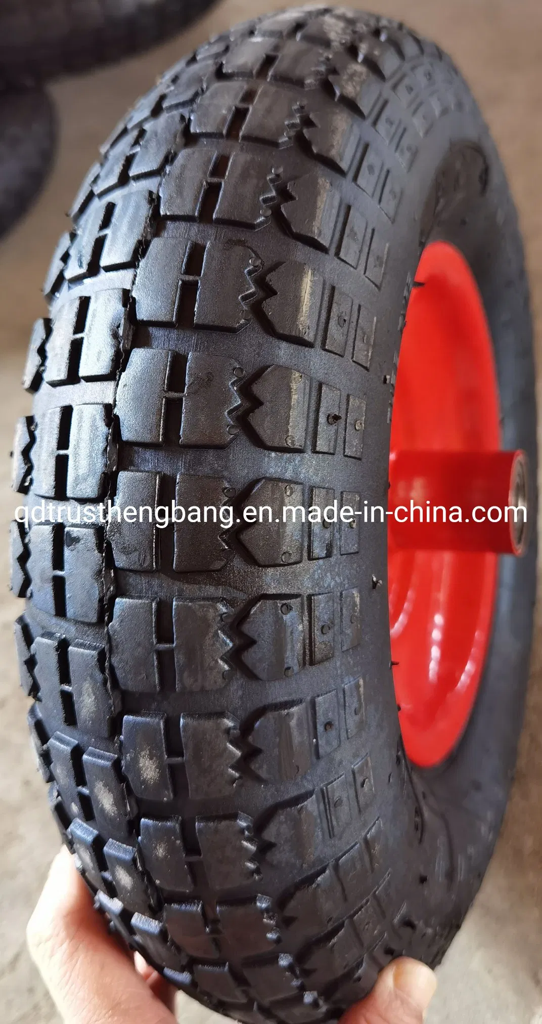 Heavy Duty Utility Replacement Tire Wheel for Wheelbarrow Garden Cart Trailer Wagon