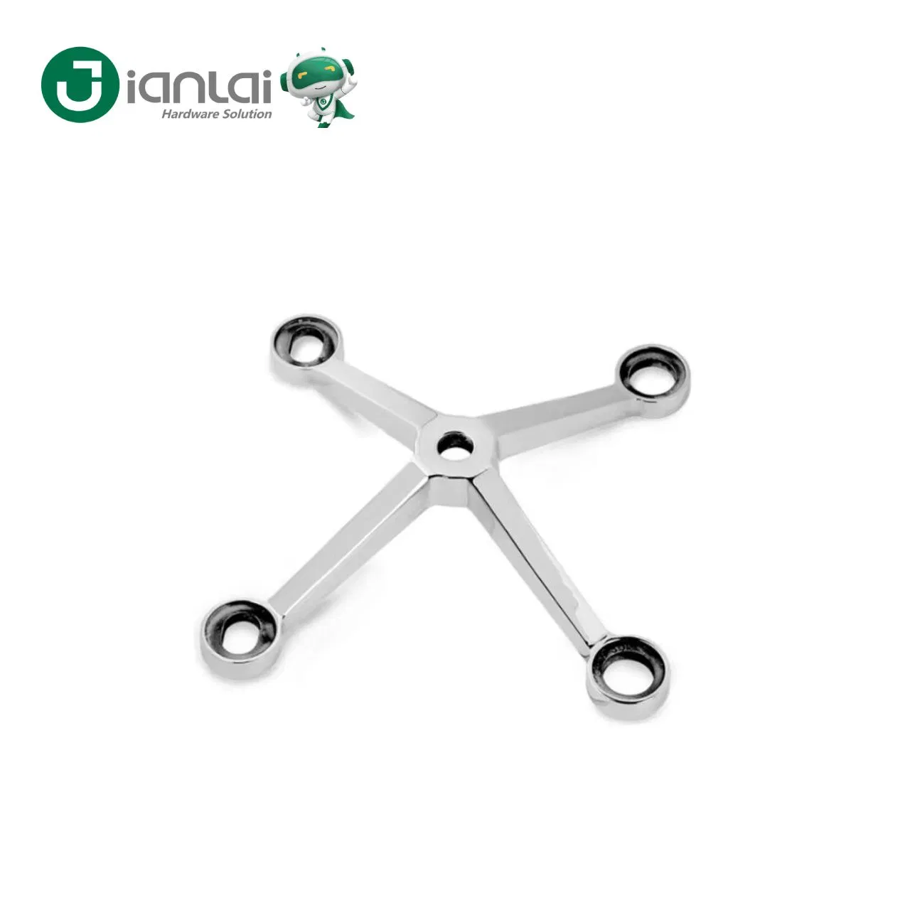 Durable Two Arms Stainless Steel Spider Glass Holder Glass Spider Fitting