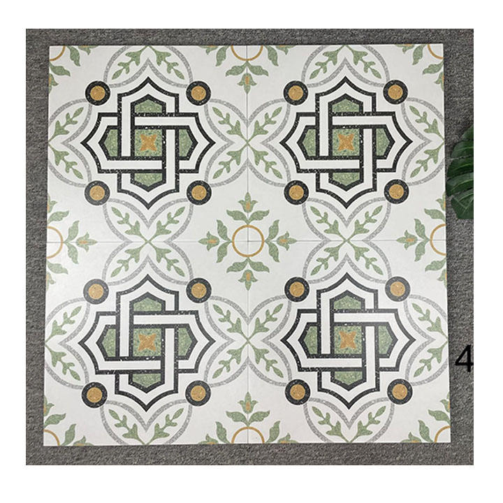 Flower Porcelain Tiles Living Rooms Full Glazed Floor Parquet Bedroom Ceramic Tile