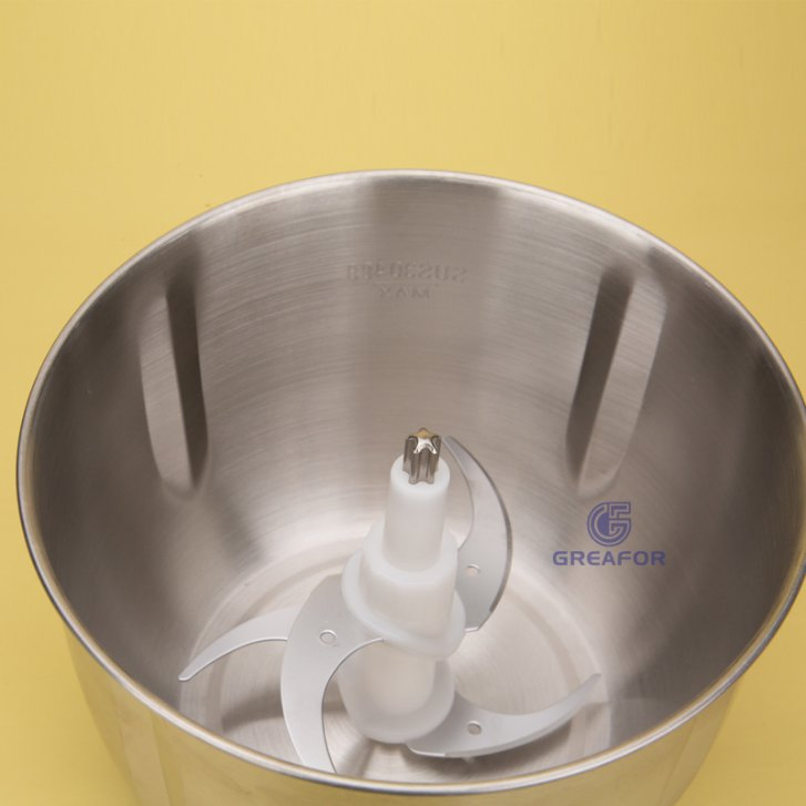 Stylish Light Green Mini Baby Food Grinder and Meat Chopper