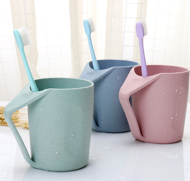 Экологичная кружка из соломы для полоскания рта, без BPA
