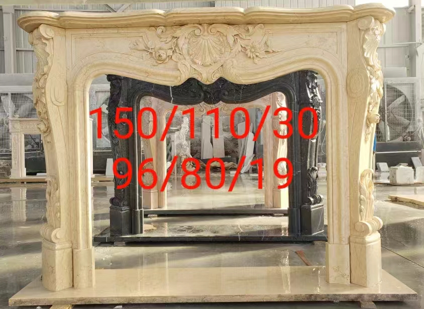 Interior Decoration White Marble Carved Stone/Slate/Marble/Granite/Limestone Figure Sculpture Marble Fireplace/Stove