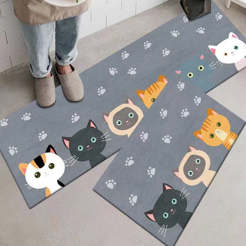 Customizable Non-Slip Waterproof Polyester Foot Mat for Household