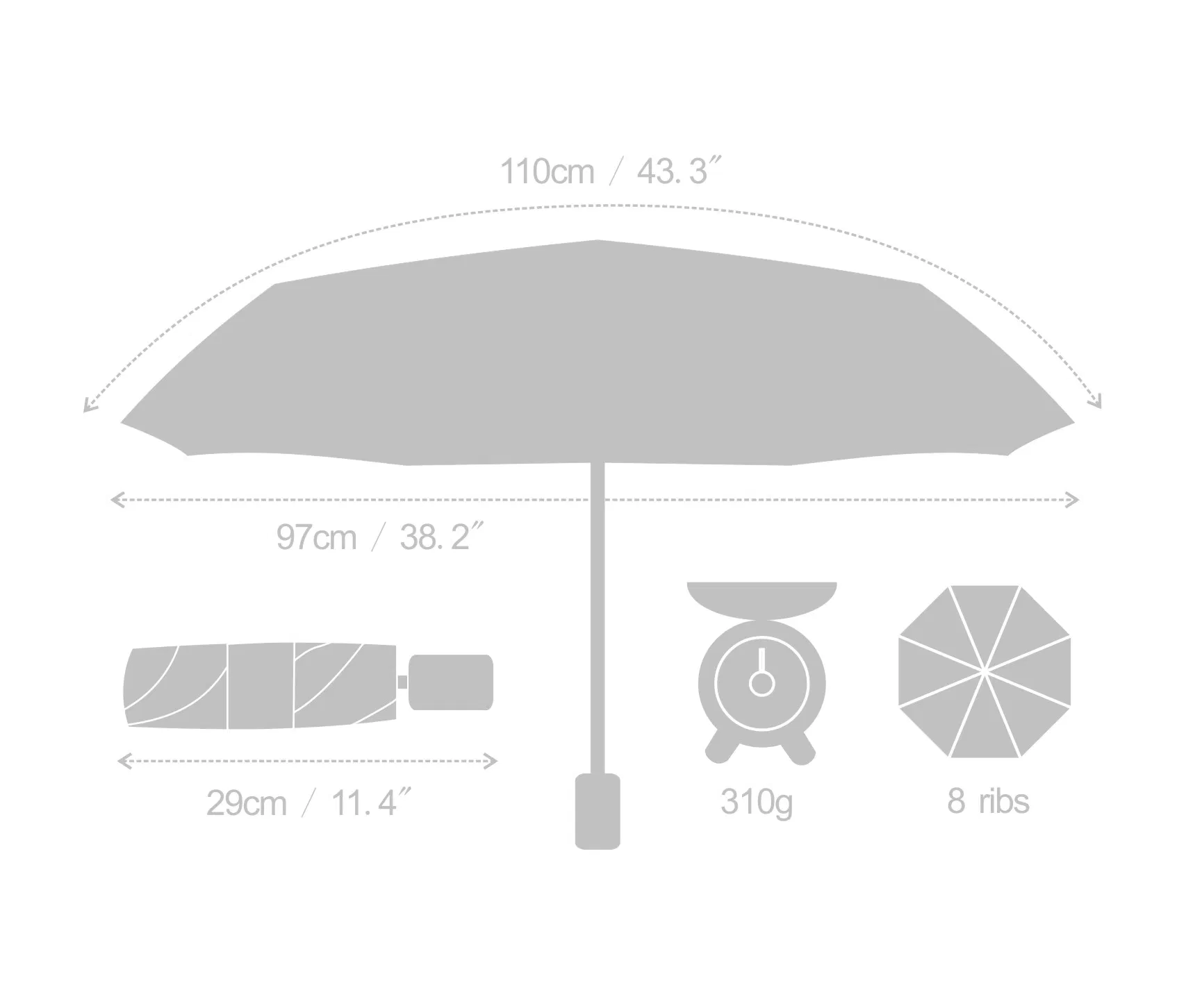 High Quality Umenice Wedding Umbrella Gift
