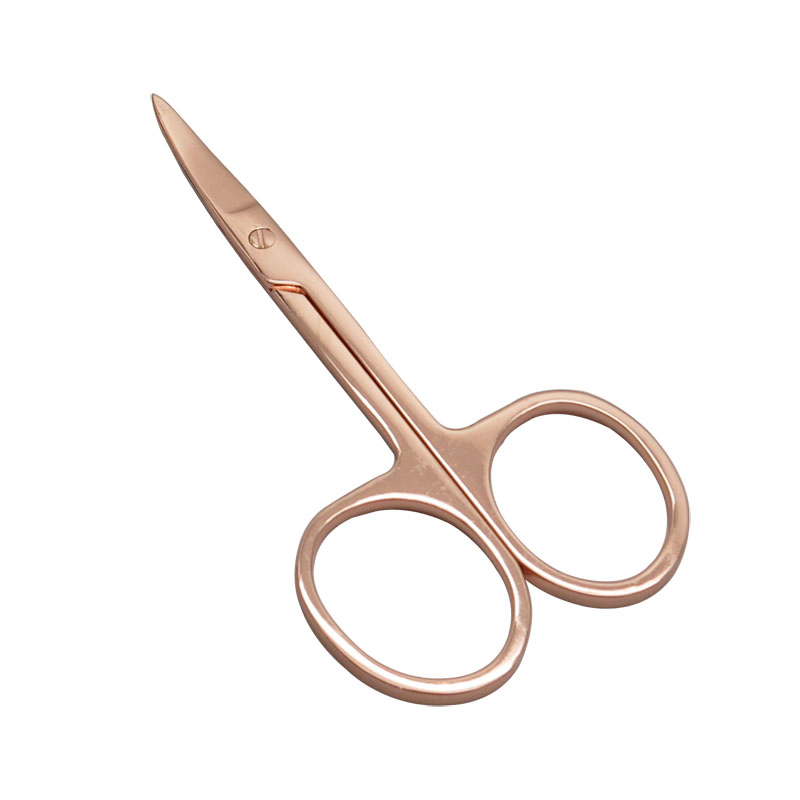 New Arrival Rose Golden Manicure Scissors Eyebrow Cuticle Scissors