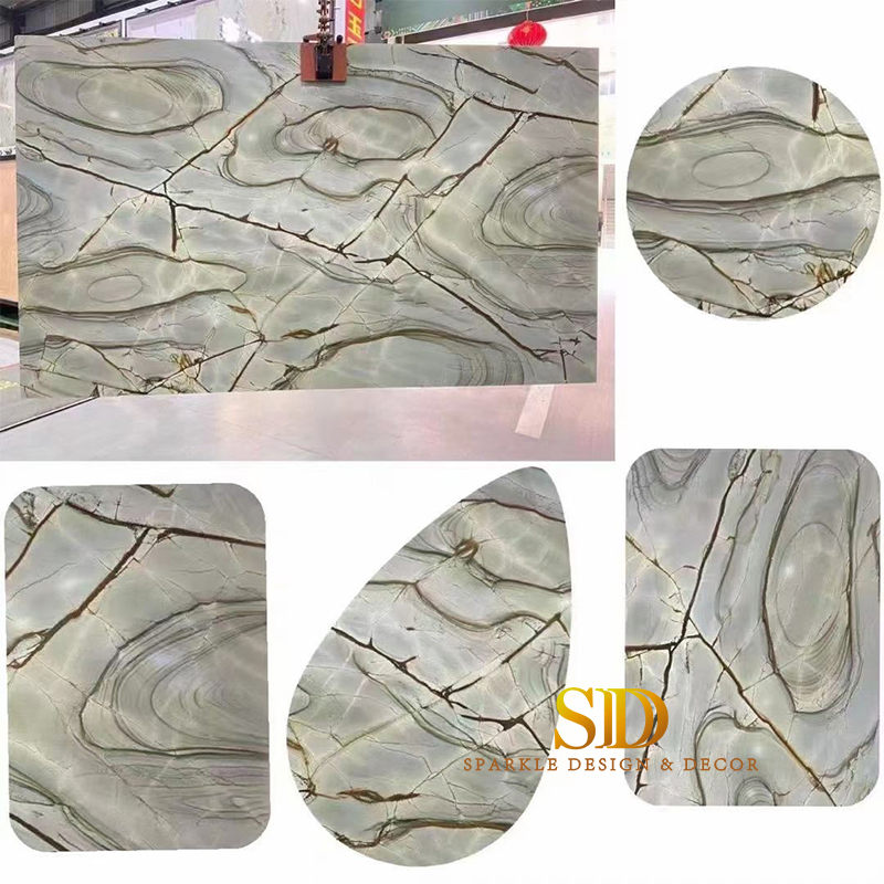 Manufacture Custom Made Rome Impression Marble Tabletop
