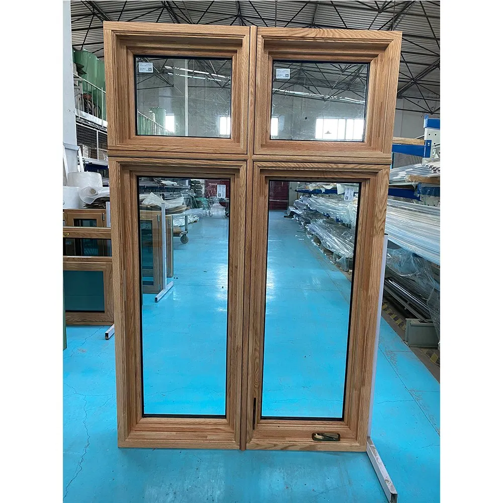 Penjoy Modern Villa Design Durable Aluminum Clad Wood Crank Casement Window