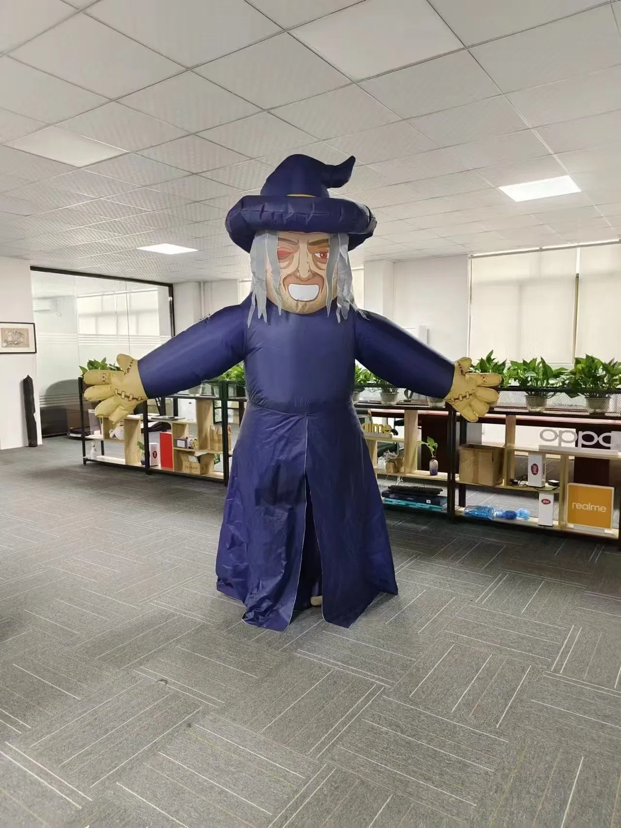 Boyi Inflatable Advertising Witch Halloween Decoration Inflatable Walking Mascot