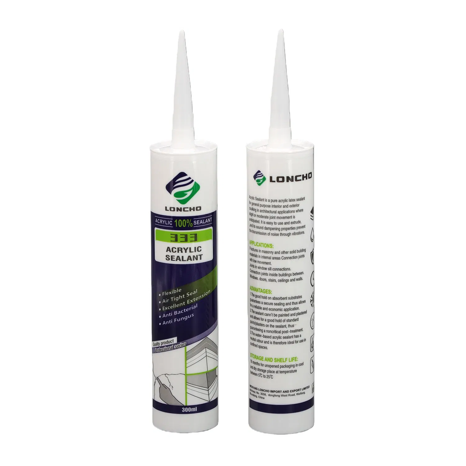 Quick Drying Acrylic Sealant for Stain-Resistant Hygienic Solutions
