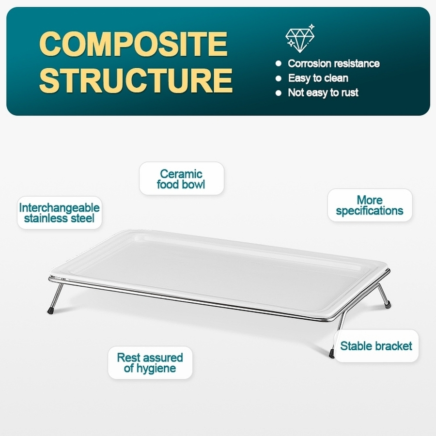 Easy Clean Single Grid Shallow Single-Layer Bakery Cake Display Stand