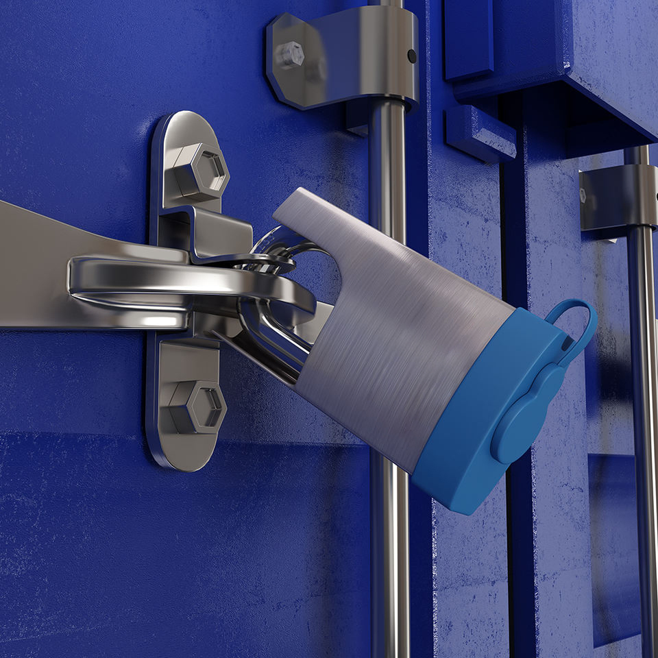 High Security Combination Fingerprint Intelligent Silver Padlock for Cabinet Locker