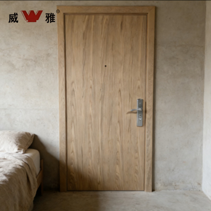 Durable and Elegant Modern Style Fire Resistant Solid Wood Composite Interior Wooden Door