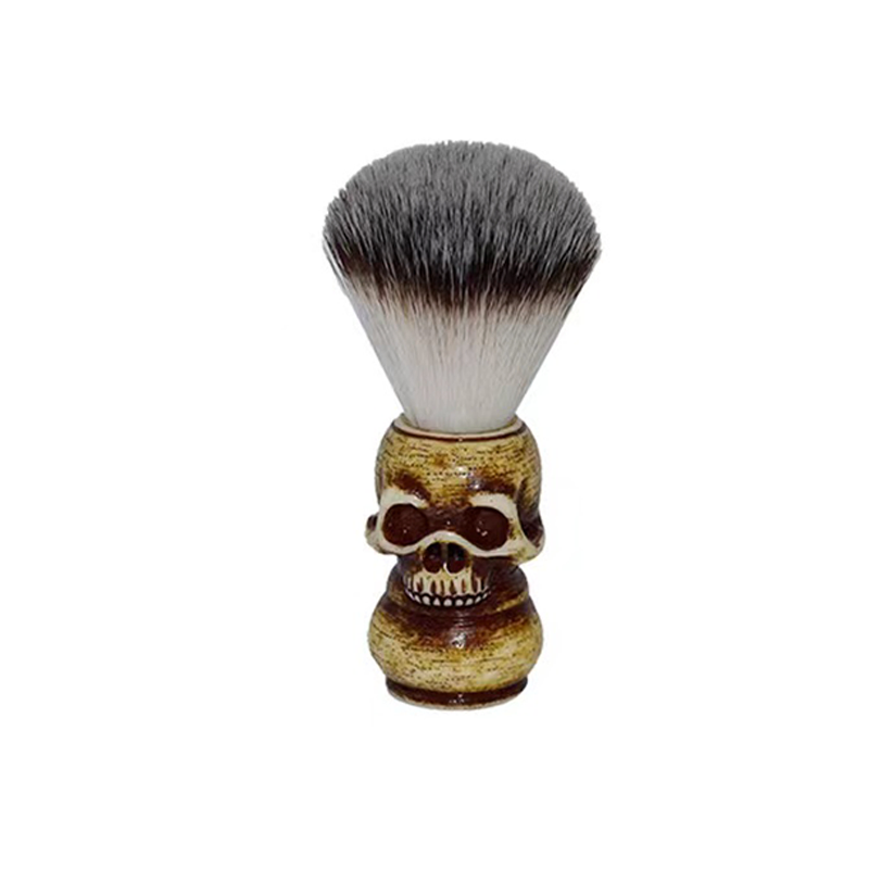 Barber Vegan Grooming 30mm 22mm Shaving Mug Cream Razor Brush Set Legacy Luxury Black Stand Soap DIY Skull Shave Mug Brush