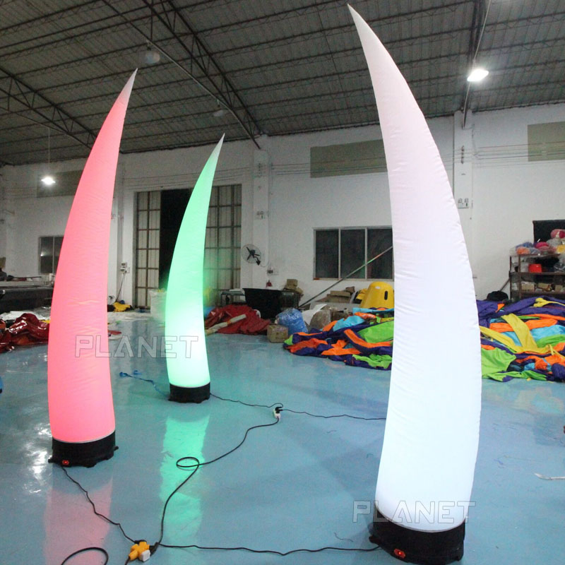 Colorful Bright Party Lighting Party Event Inflatable Lighting Cone for Decoration