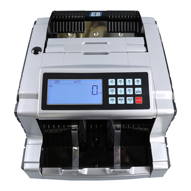 LD-6200 Automatic Euro and Dollar Banknote Counter Machine Money Detector and Display Function