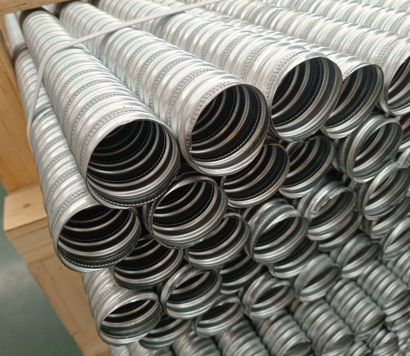 60mm Prestressed Galvanized Corrugated Pipe Steel Sheath Duct for PC Strand