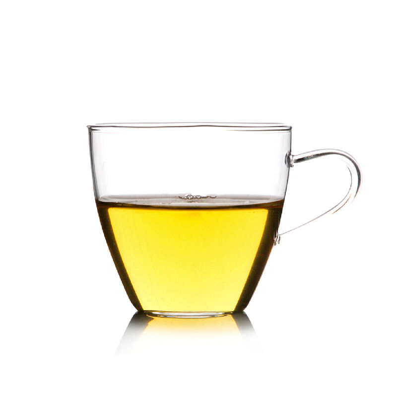 150ml Classic Single Layer Transparent Tea Cup with Handle