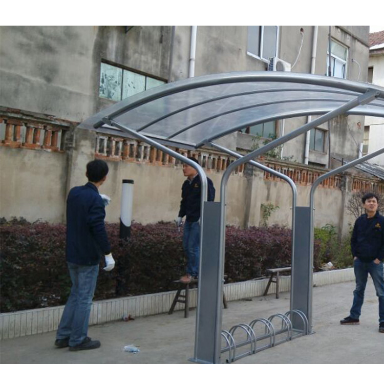 Metal Steel Frame Canopy Building Bike Shed Outdoor Bicycle+Garage Shelter