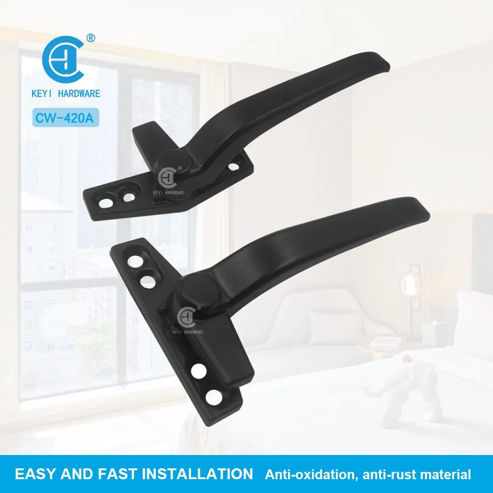 Window Hardware Aluminum Alloy Window Handle Flat Lock Handle