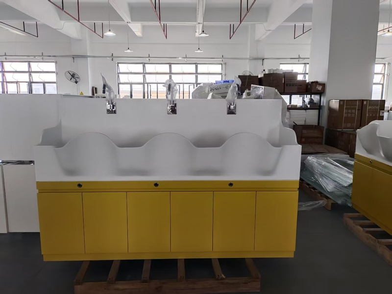 DuPont Corian Sink Automatic Faucet and Heat Water Hospital Wash Sink