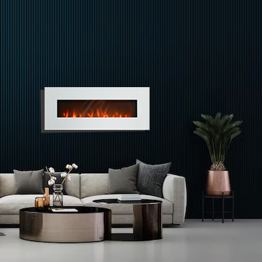 Wall Hanging Electric Fireplace with Artificial Flame for Indoor Home Decoration
