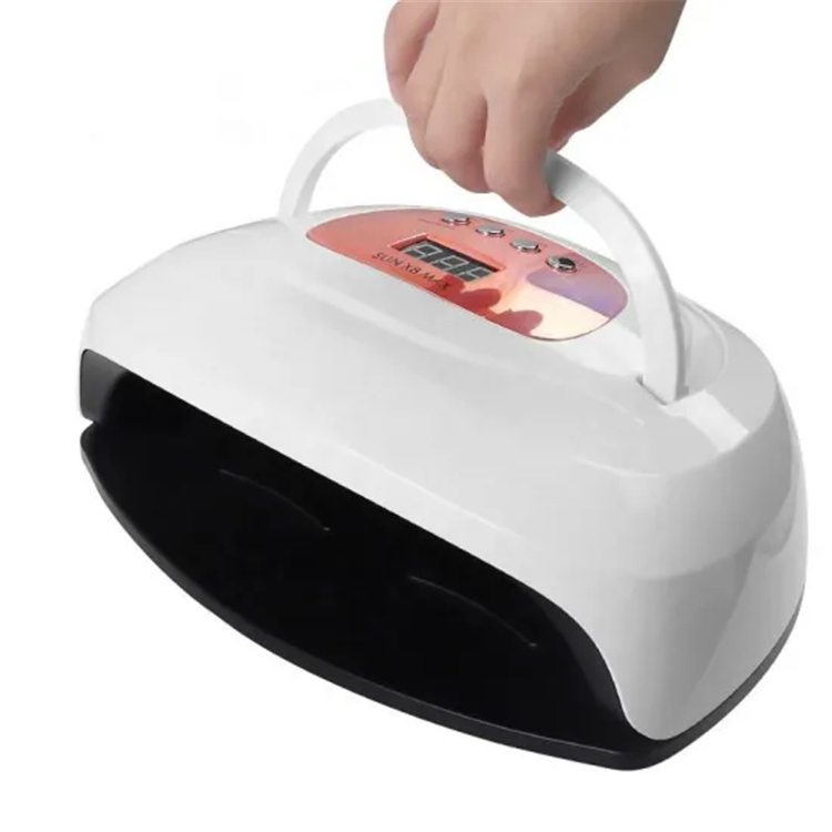 Private Label Portable 220W LED UV Sun Nail Cure Lamp for Drying All Nail Gel
