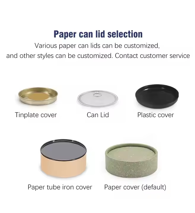 Cardboard Round Food Grade Cylinder Luxury Packaging Paper Tube for Food Honey Jar