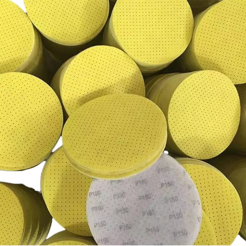 Yellow 225mm Drywall Sanding Discs 40# to 240# Abrasive Tools