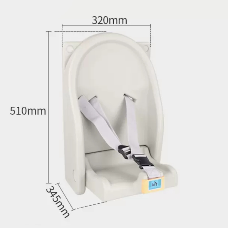 HDPE Baby Protection Seat with Safety Belt and Raise Side Guardrai