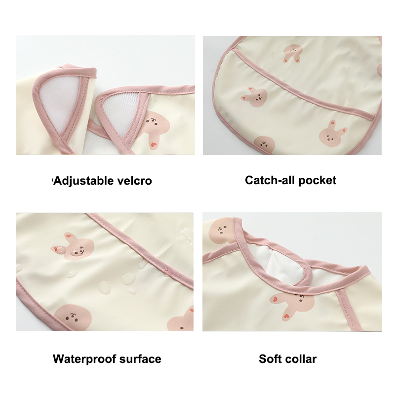 Reusable Eating Feeding Apron Sleeveless Bibs for Babies