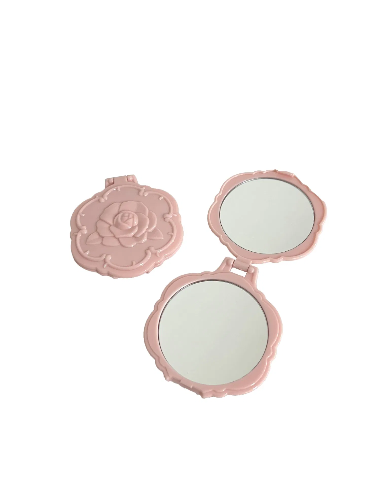 Small Rose Double-Sided Folding Pocket Mirror