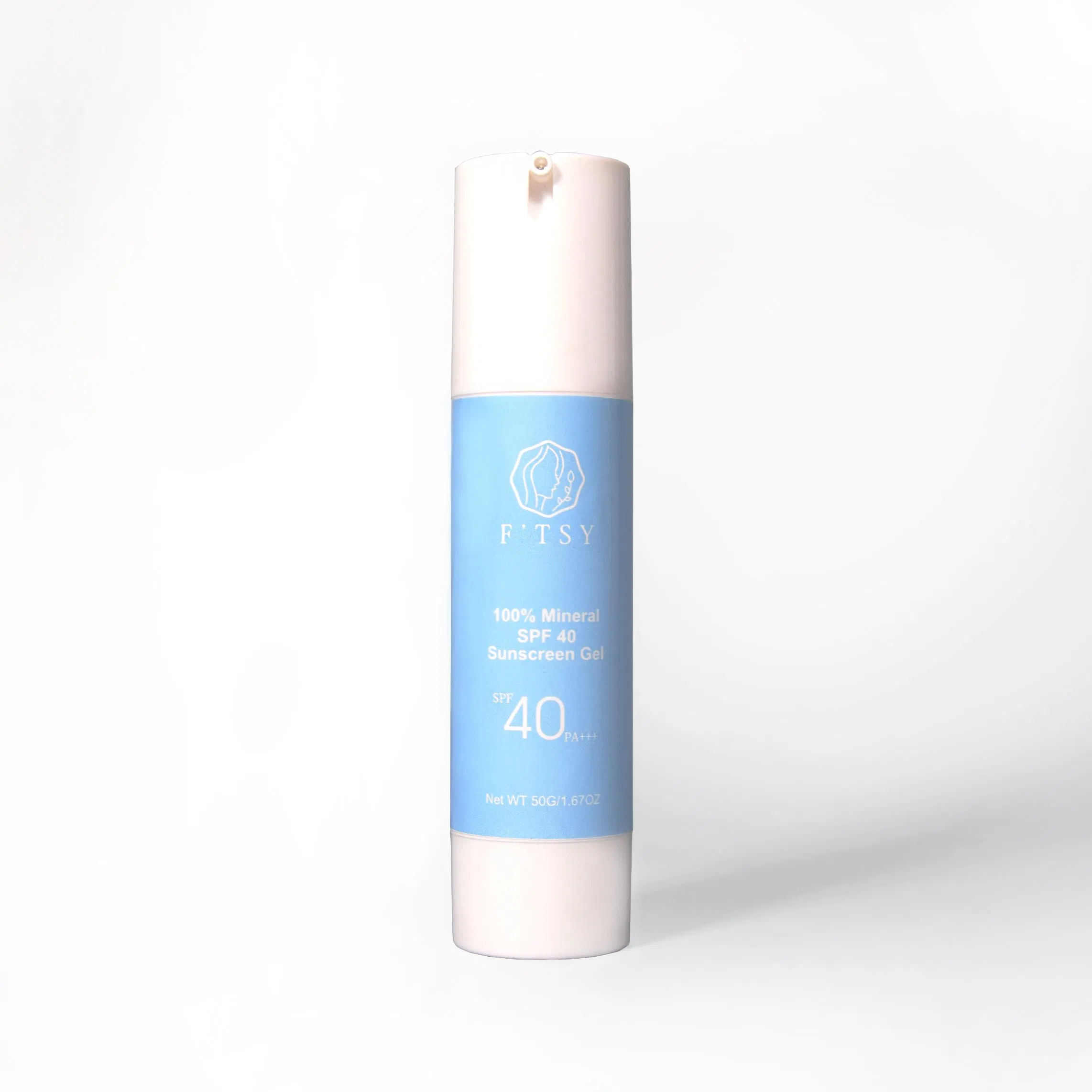 Private Label 100% Natural SPF 40 UV Protection Waterproof Transparent Sunscreen Gel