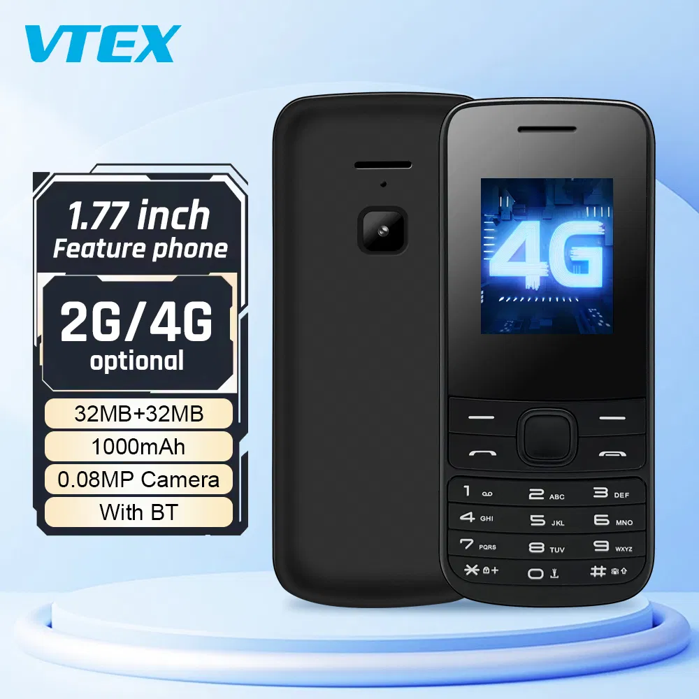 Кнопочный телефон 1.77 дюйма с 4G, камерой и Android