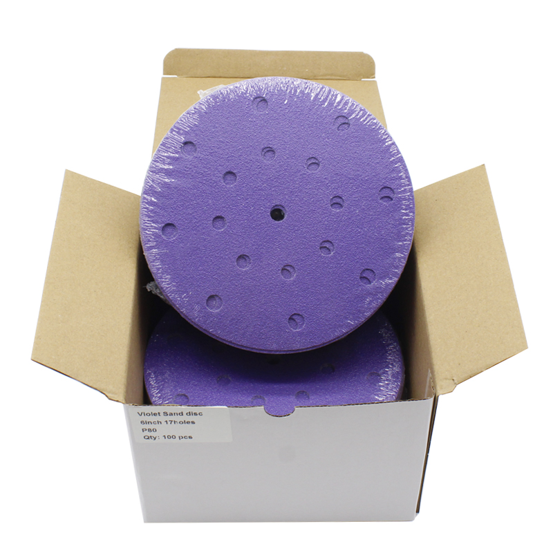 Шлифовальные диски Violet Ceramic 6 дюймов, липучка