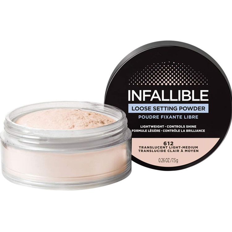 Custom Infallible Tinted Loose Setting Powders for 2 Shades Matte Finish & Lightweight