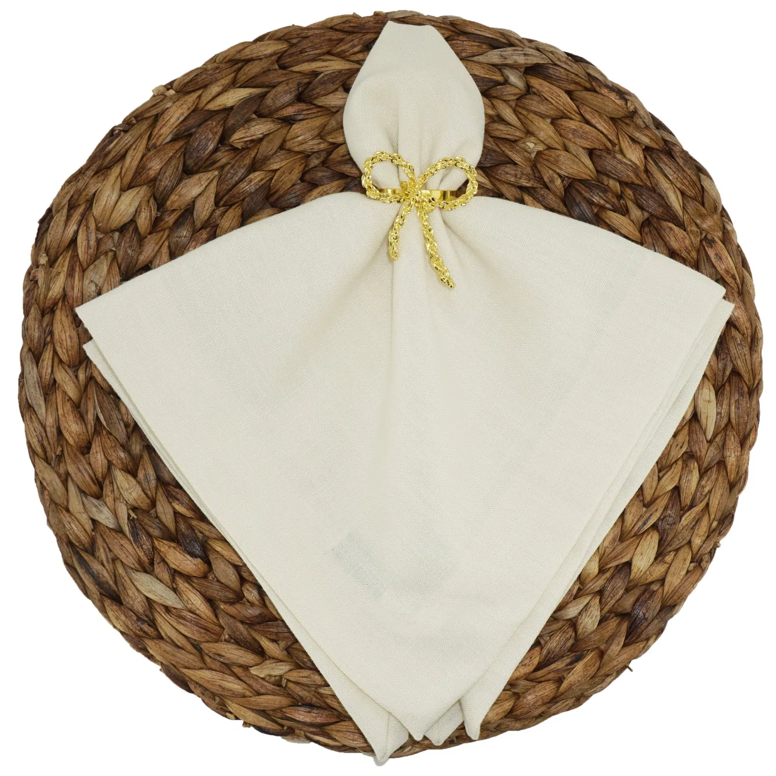 Shell Linen Like Solid Slub Texture Napkins Table Napkin