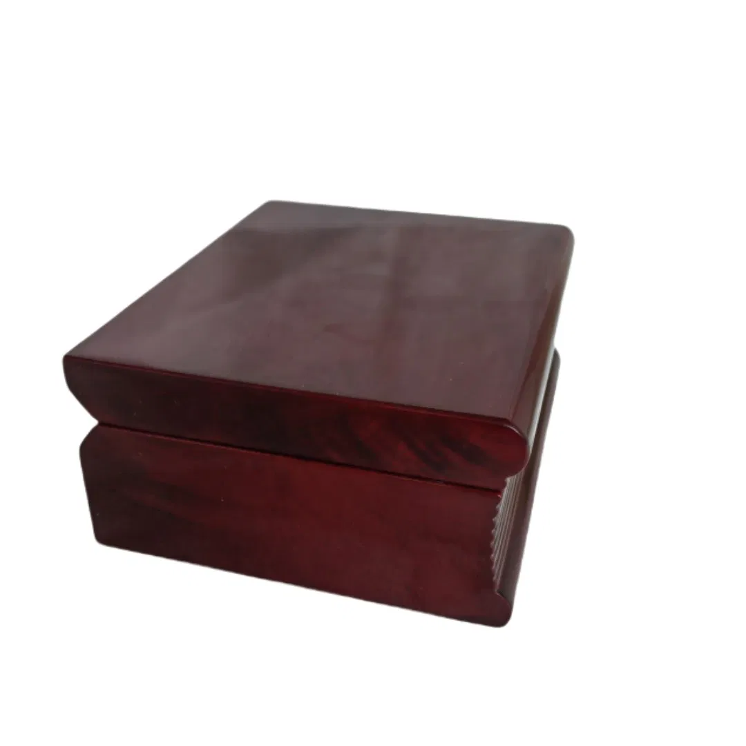 High Gloss Finish Wood Desk Book Shape Clock