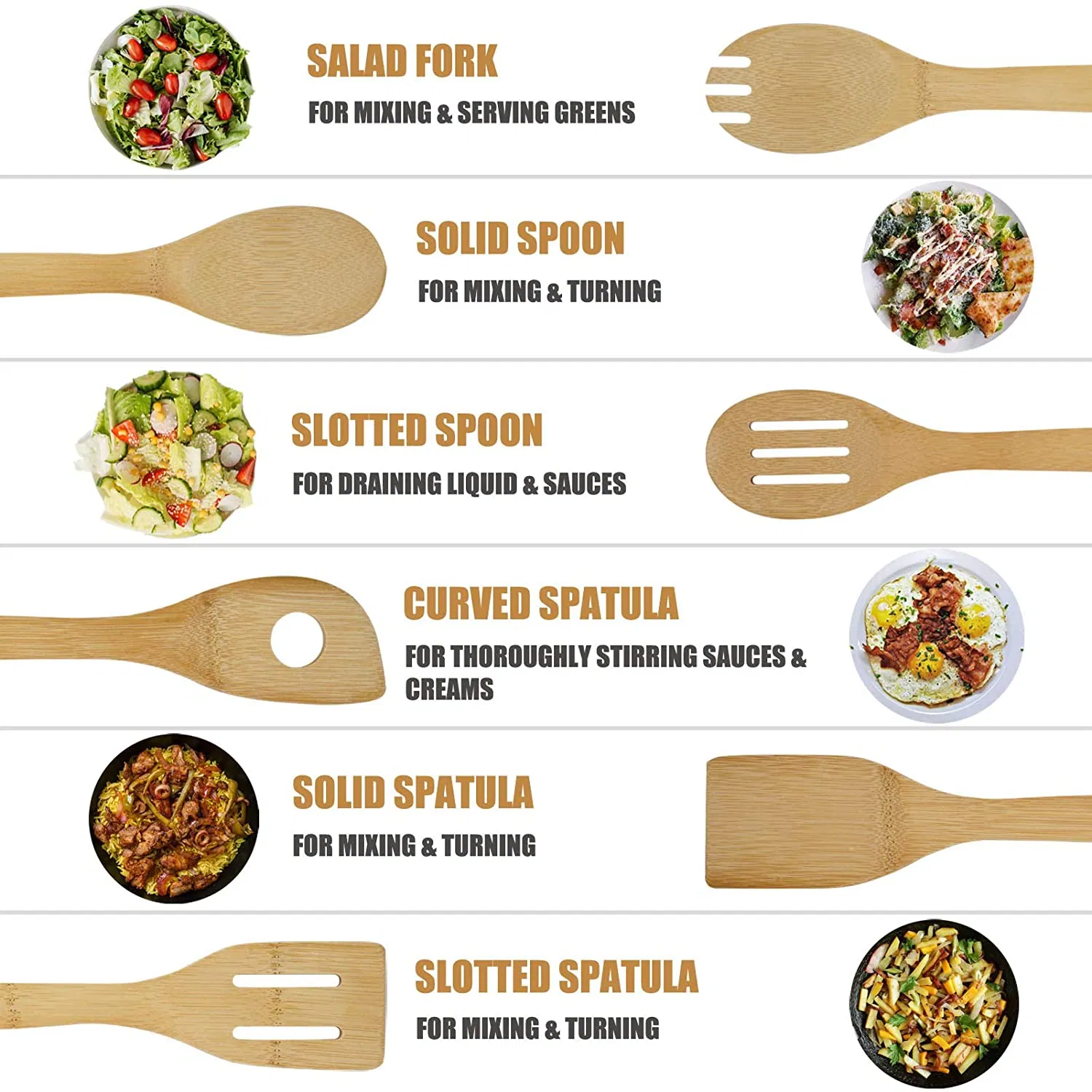 Bamboo Spatula Kitchen Utensil