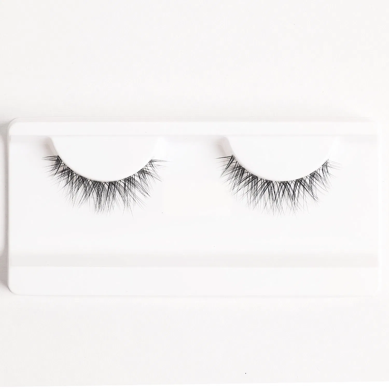 100% Handmade False Eyelashes Vendor Private Label Eyelashes Clear Band Natural Style