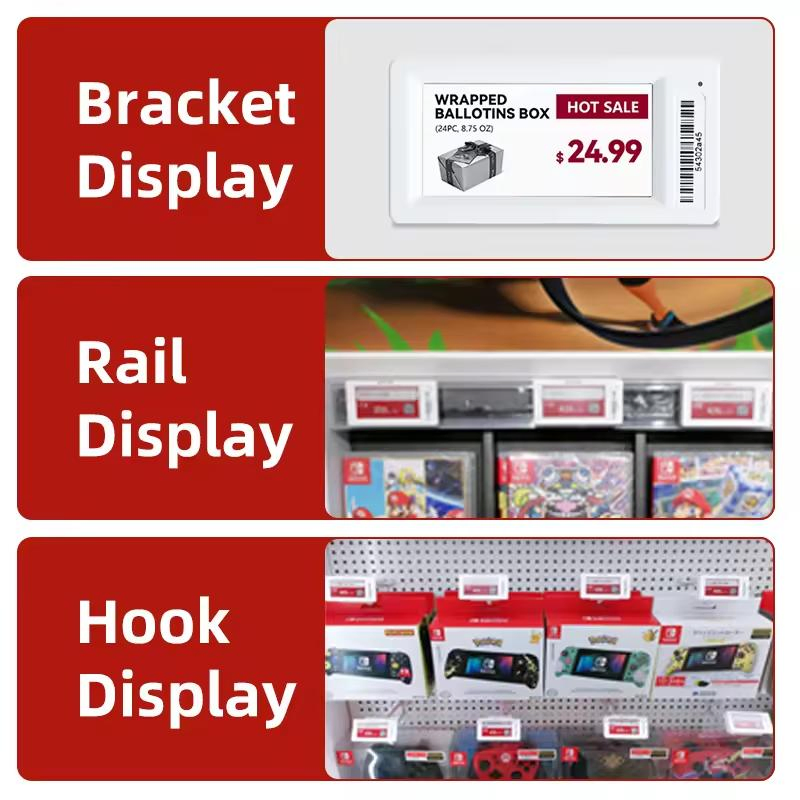 Multi Color Options, Customizable Supermarket Shelf Products, Electronic Digital Price Tags