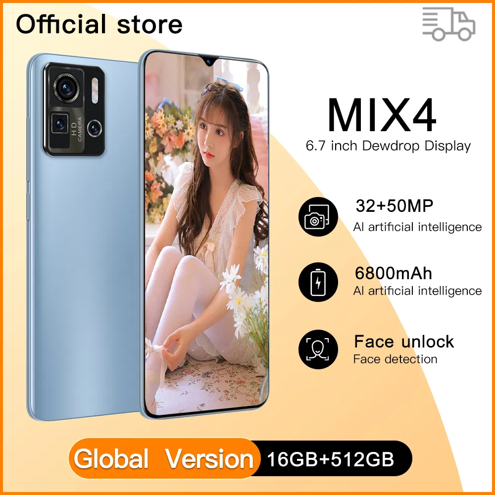 Mix 4 Cellphone 12/256GB Mobile Phone 6.67"108MP 12GB RAM SD888 Android Smartphone