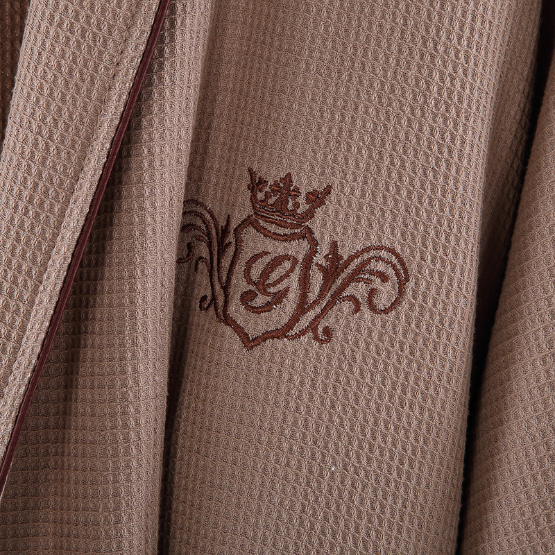 Hotel SPA Waffle Bathrobe - Sauna-Scenario Exclusive Thermal Robe, Soft & Drapable Robe