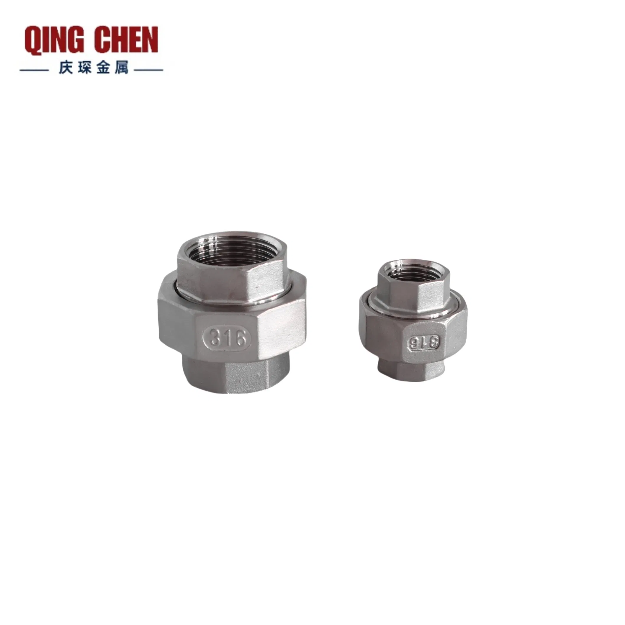 High-Quality Stainless Steel Pipe Fitting Union with Customized Thread